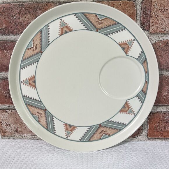 Mikasa Santa Fe Crudite Itaglio Ceramic Multi Southwest Replacement Plate Only - Picture 3 of 12